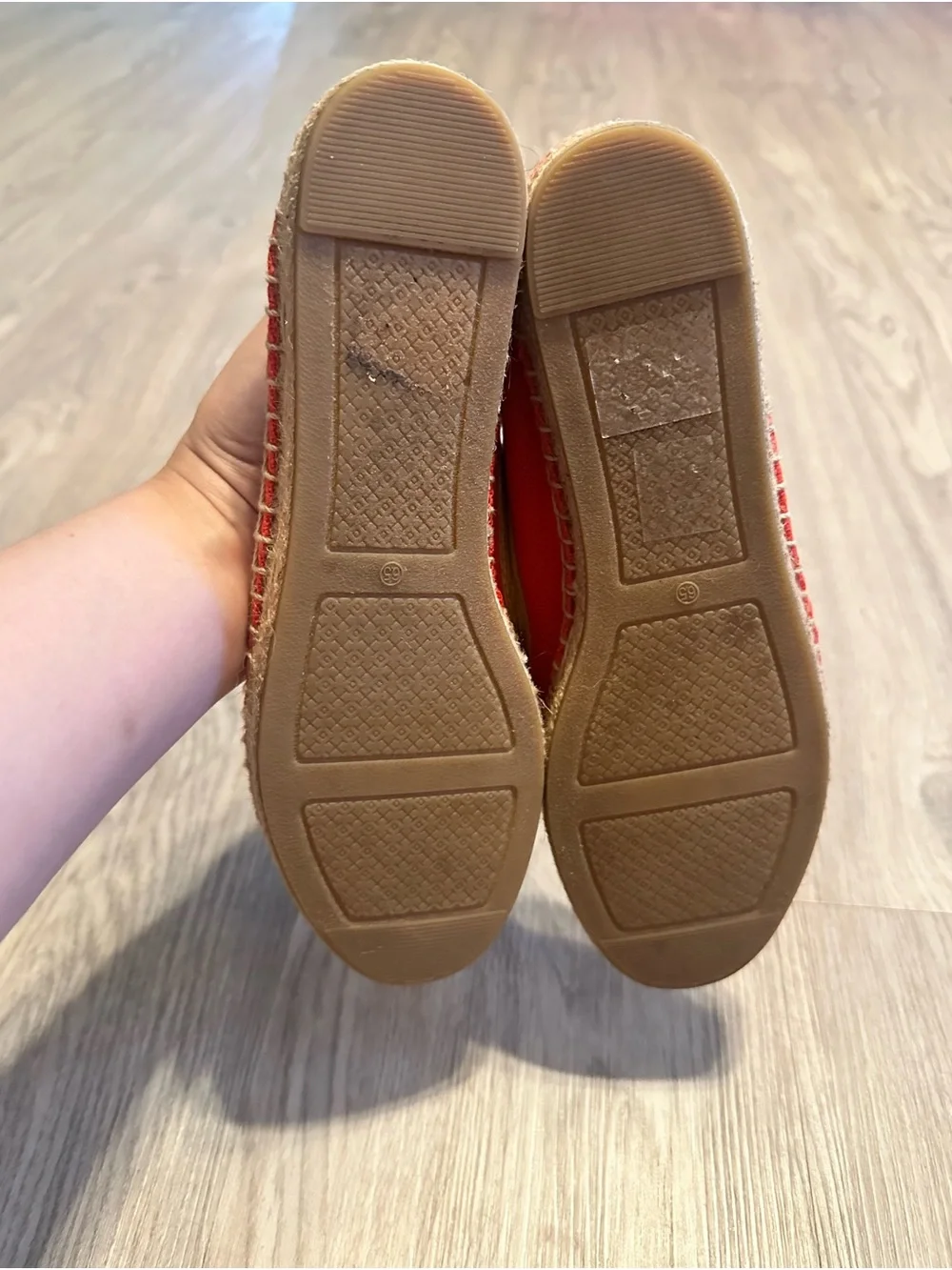 Tory Burch Coco Coconut Cocktail Embellished Espadrille Flats, Size 6.5 - Picture 6 of 6